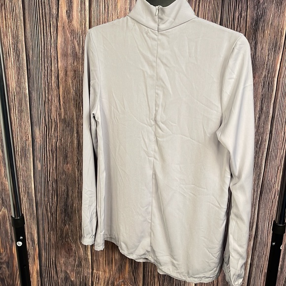 Zeagoo Grey blouse long sleeve - Picture 3 of 5